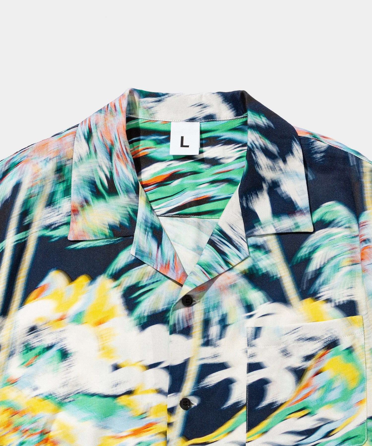 Blurred Rayon Shirts (palm tree)