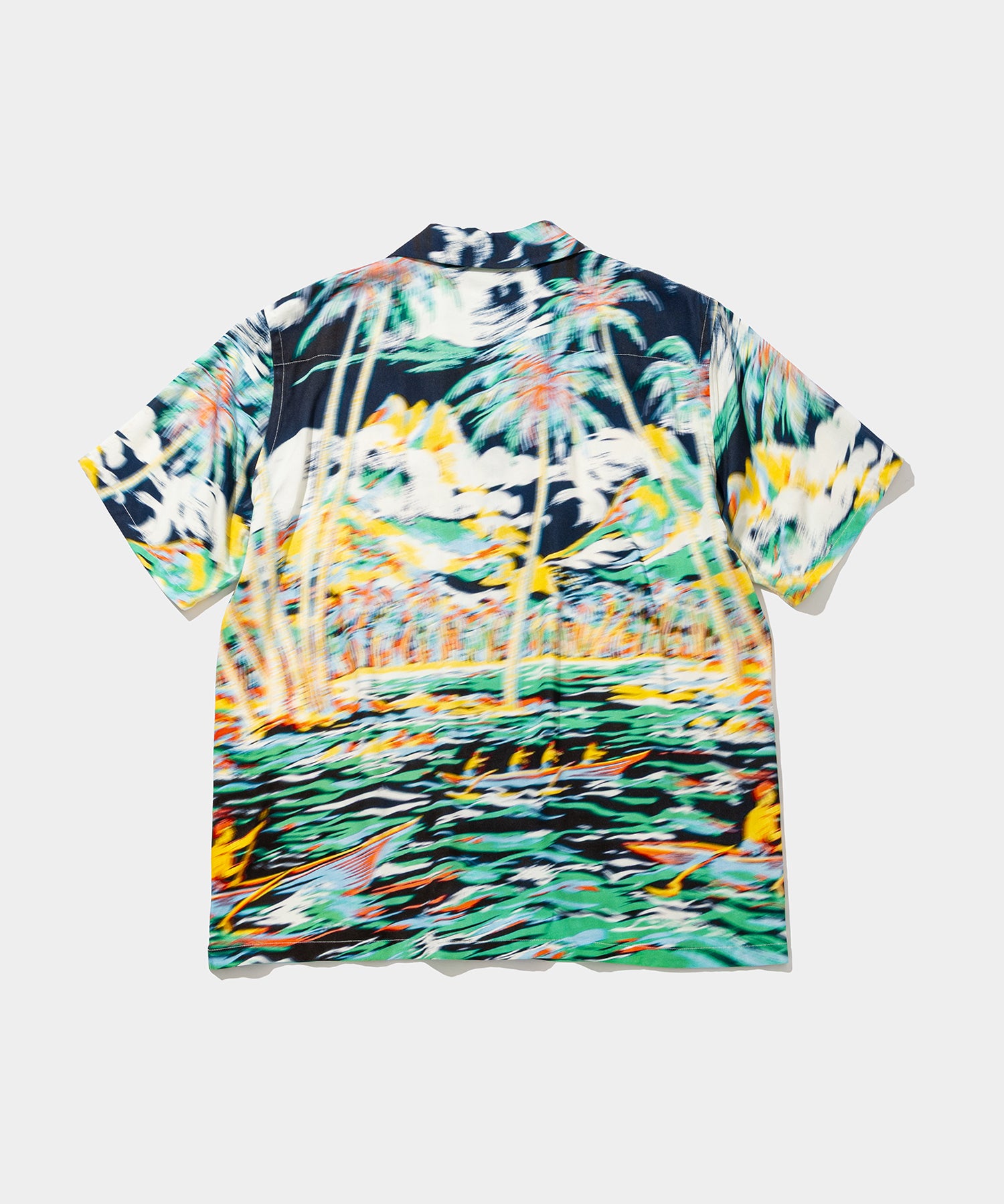 Blurred Rayon Shirts (palm tree)