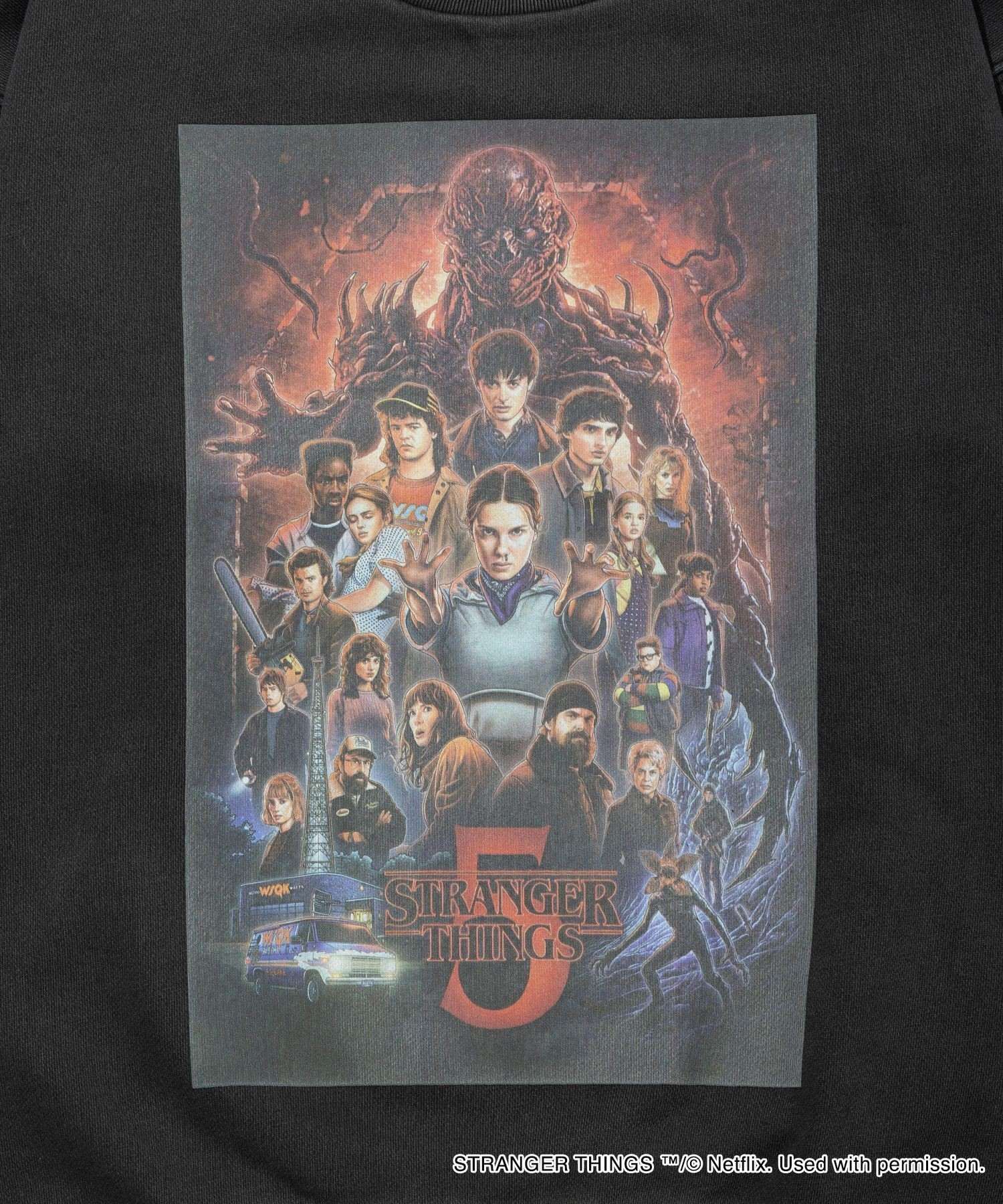 Pigment Stranger Things S5 Crewneck Sweat