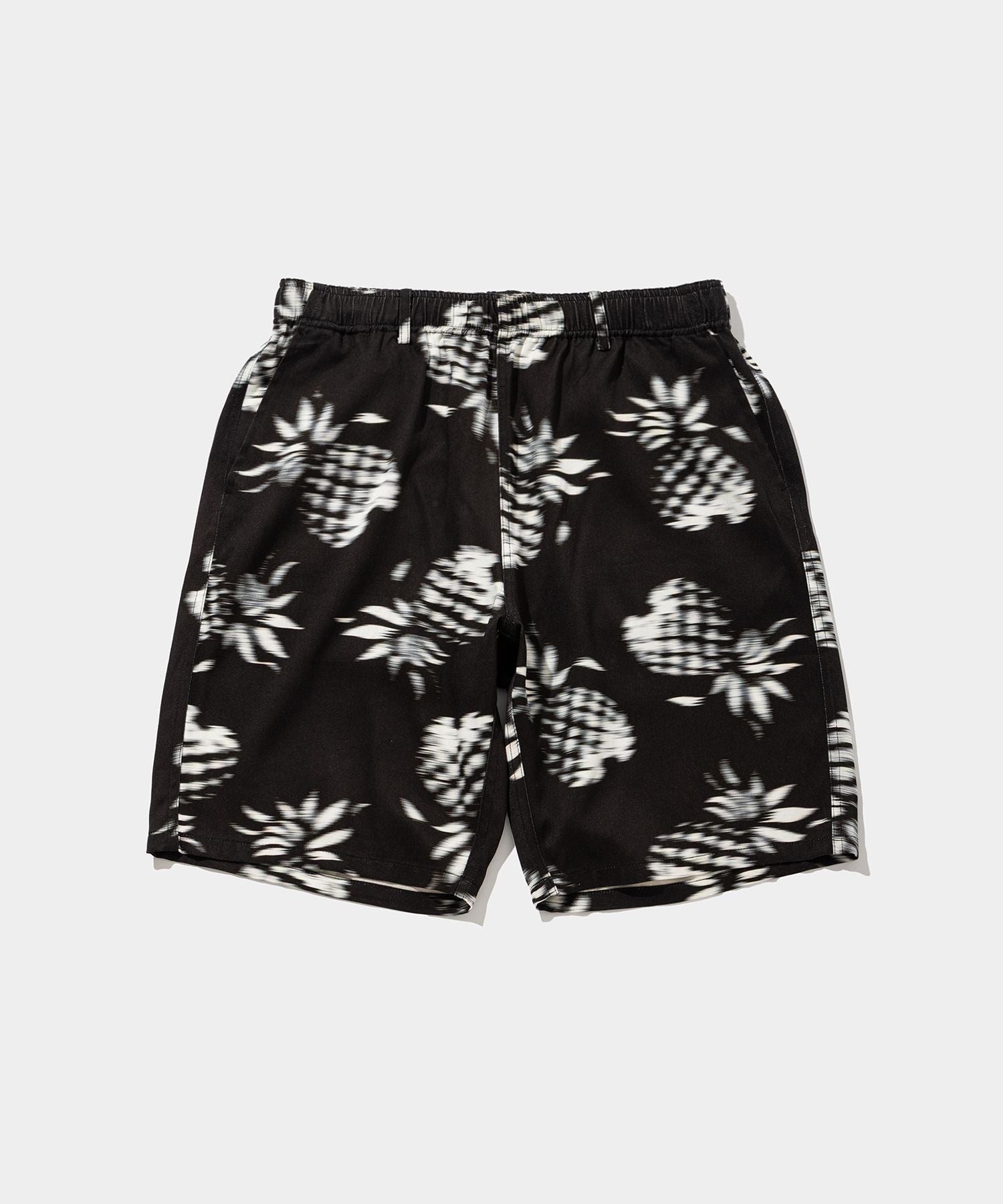 Blurred Rayon Half Pants (pineapple)