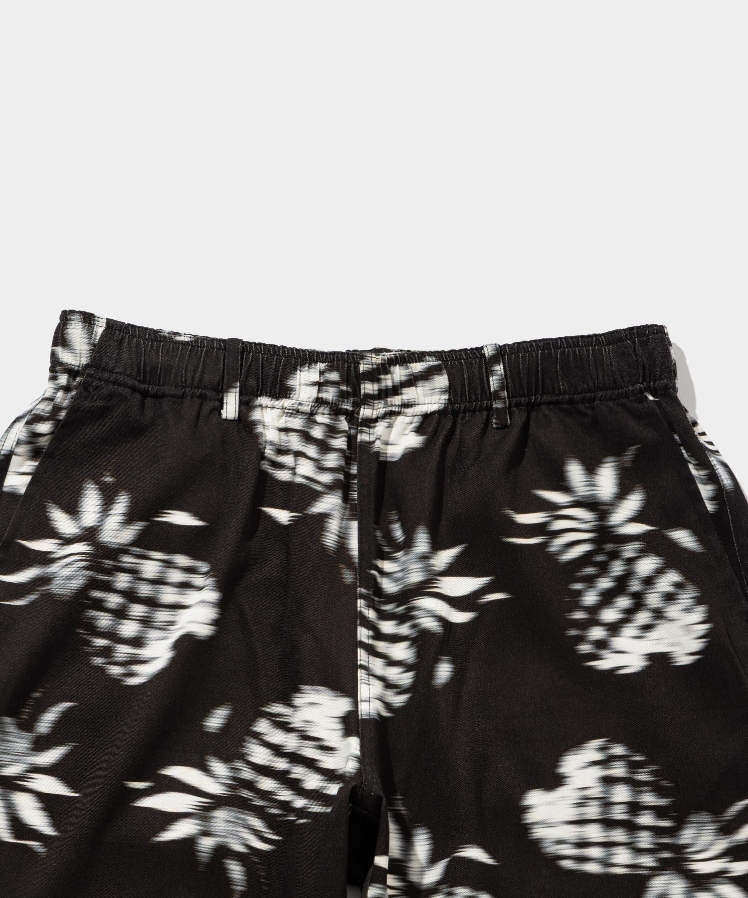 Blurred Rayon Half Pants (pineapple)
