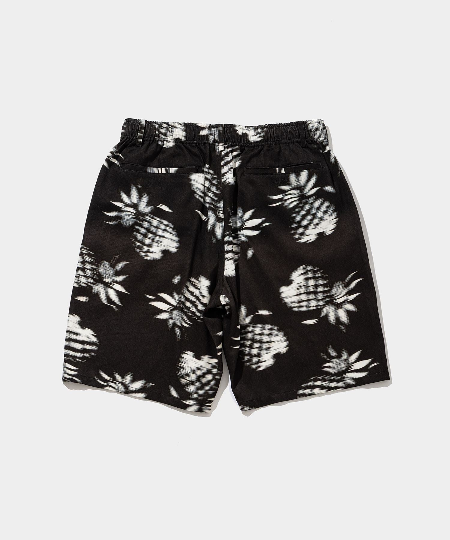 Blurred Rayon Half Pants (pineapple)