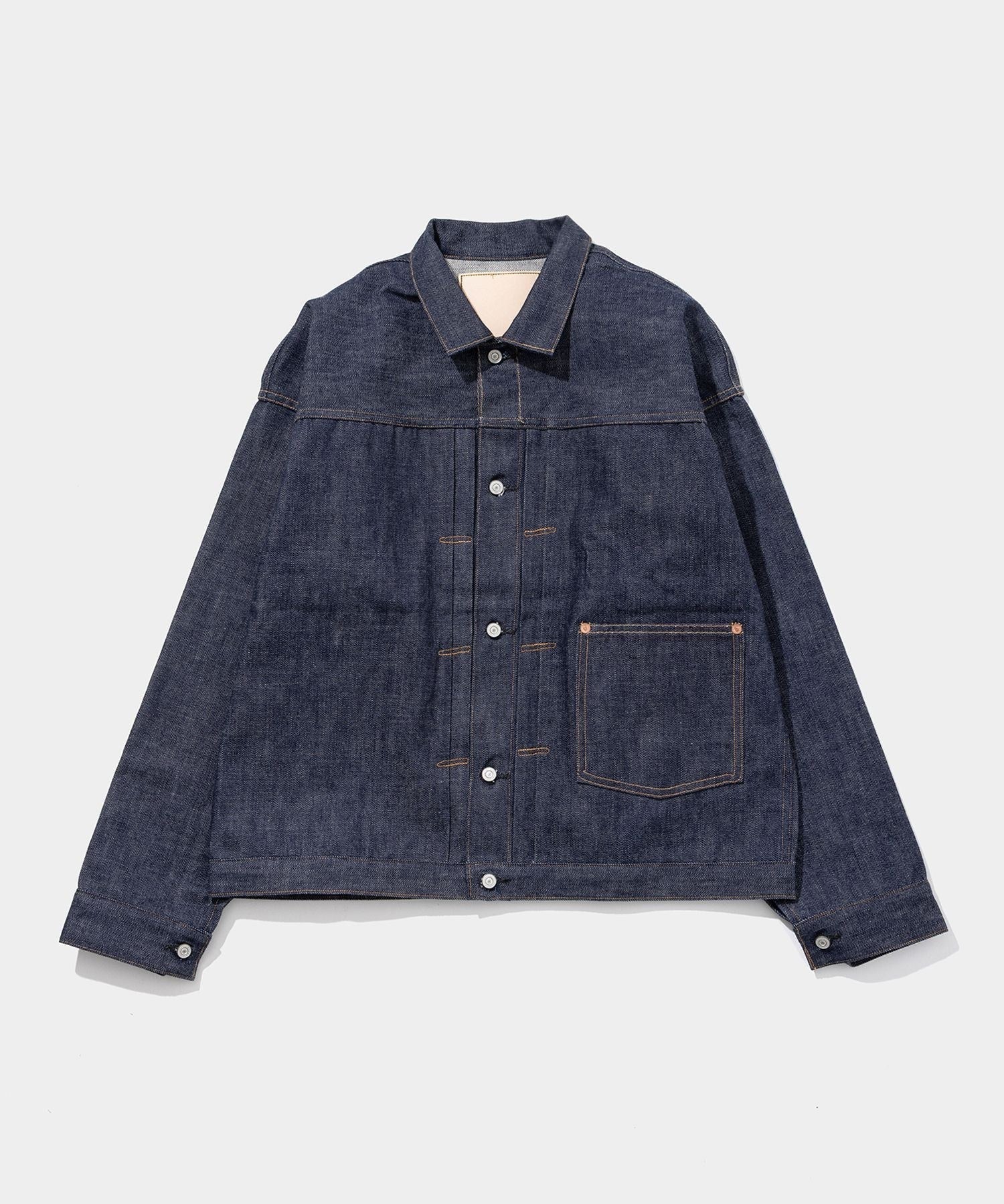 DENIM COPPER RIVETED BLOUSES, PLEATED FRONT 100