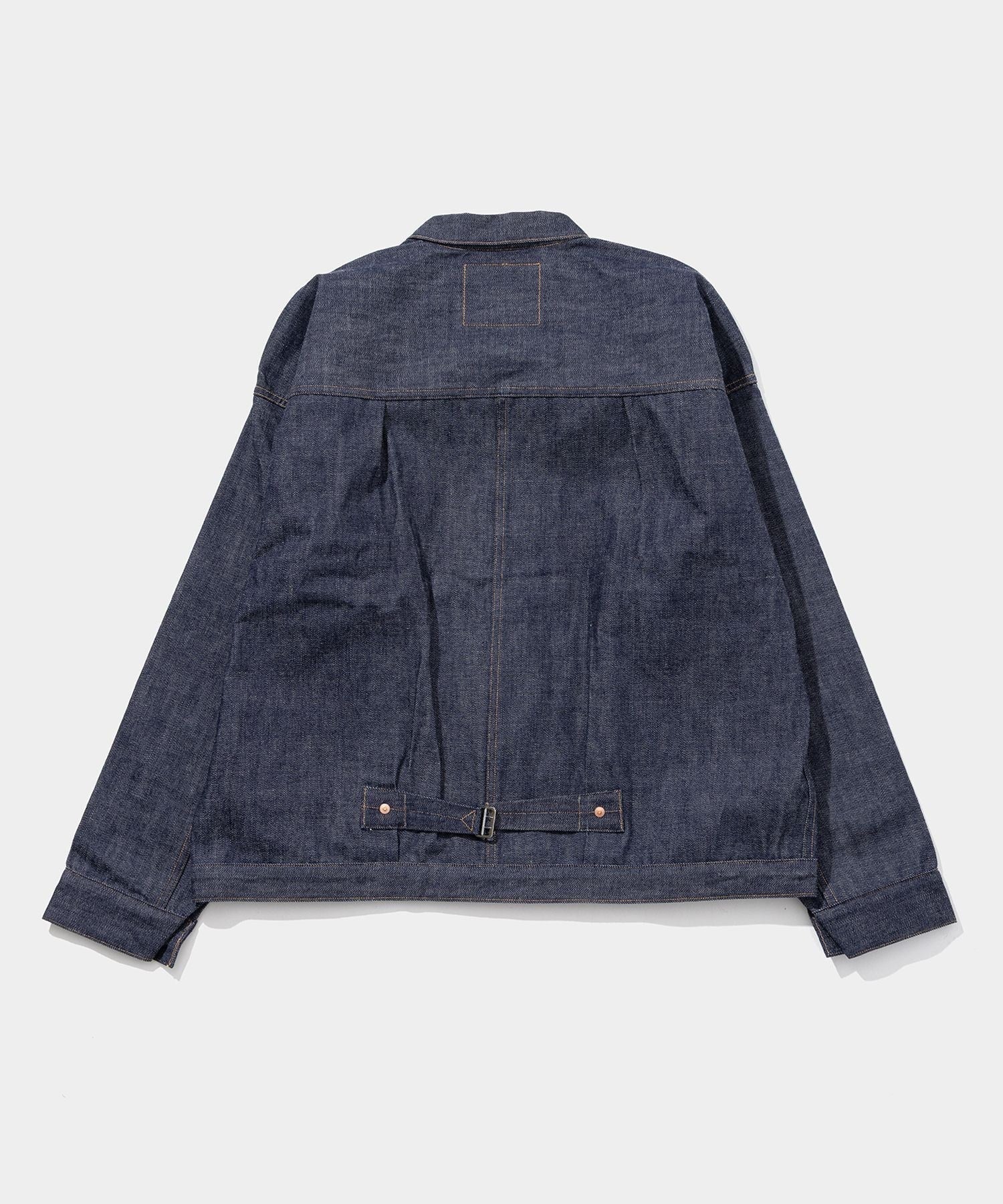 DENIM COPPER RIVETED BLOUSES, PLEATED FRONT 100 (SPRIT BACK)