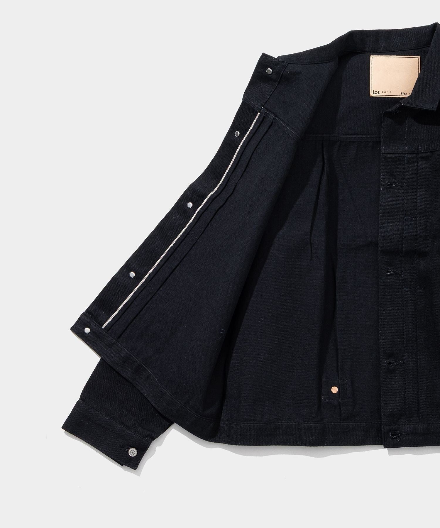 DENIM COPPER RIVETED BLOUSES, PLEATED FRONT 100