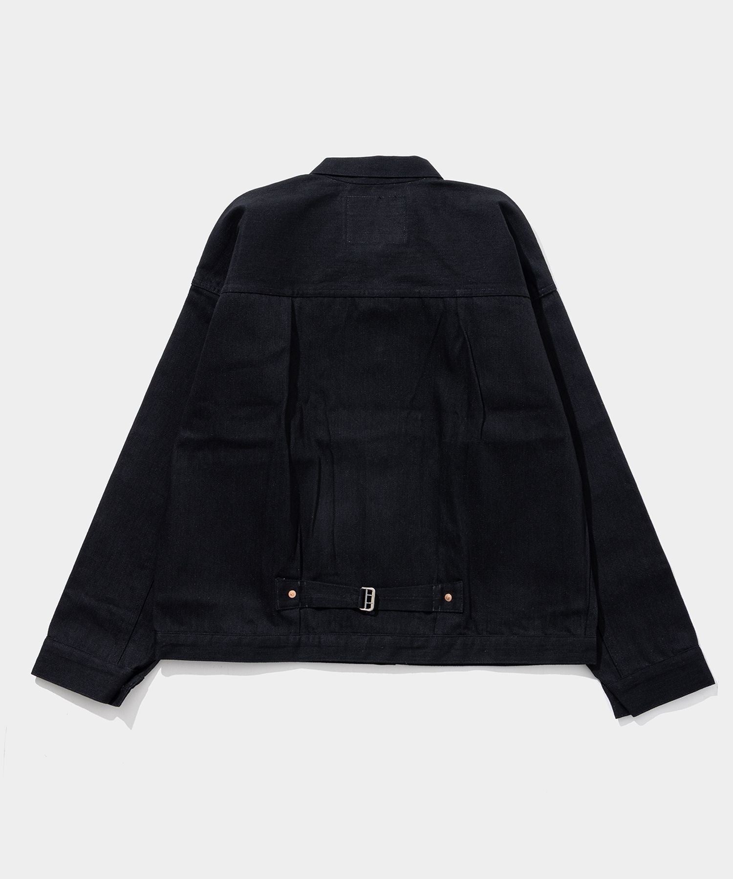DENIM COPPER RIVETED BLOUSES, PLEATED FRONT 100