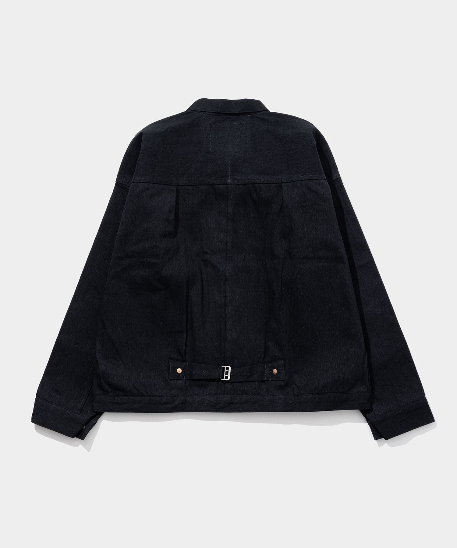 DENIM COPPER RIVETED BLOUSES, PLEATED FRONT 100 (SPRIT BACK)