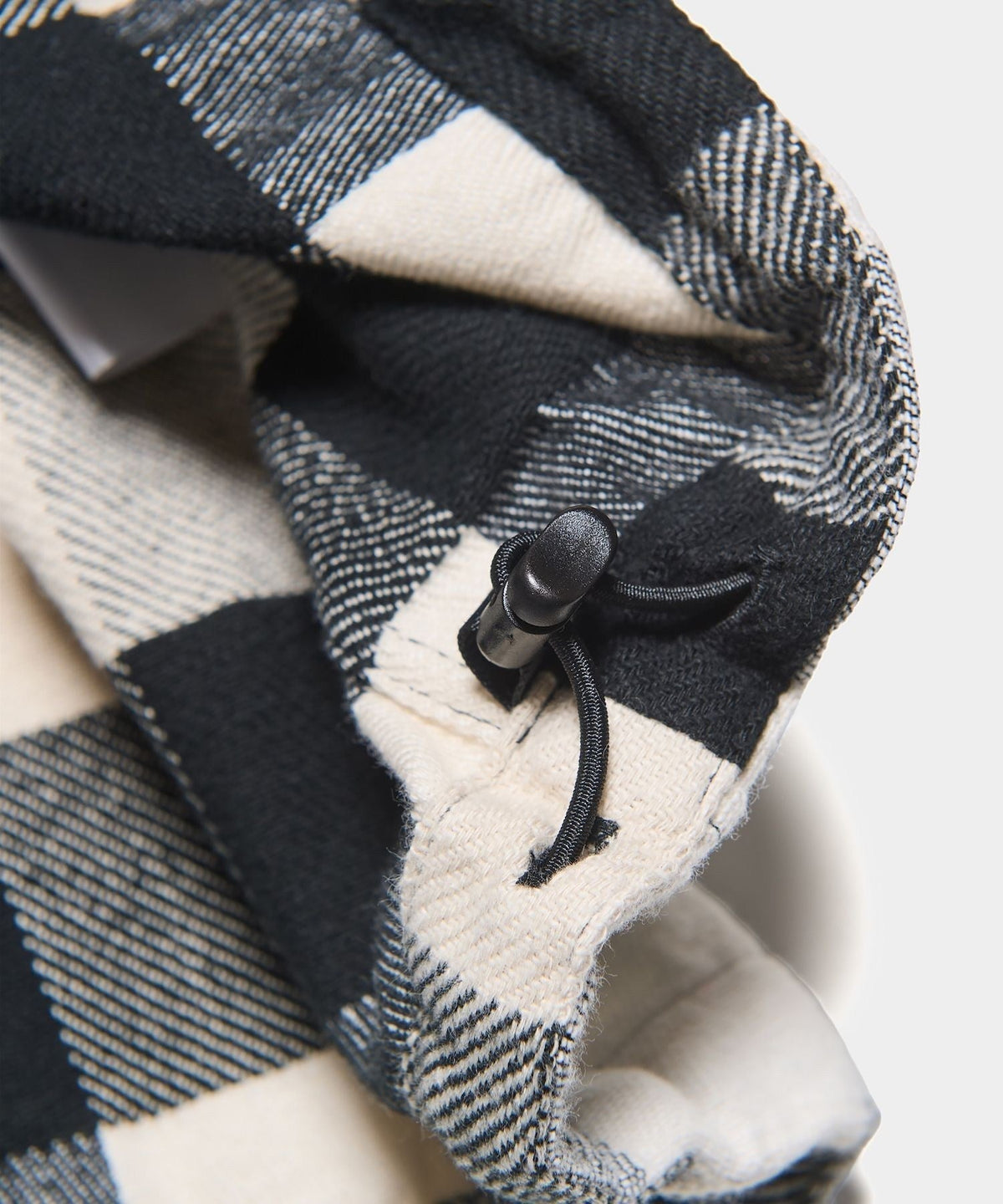 LINE FLANNEL CHECK DRAWCORD SHIRT