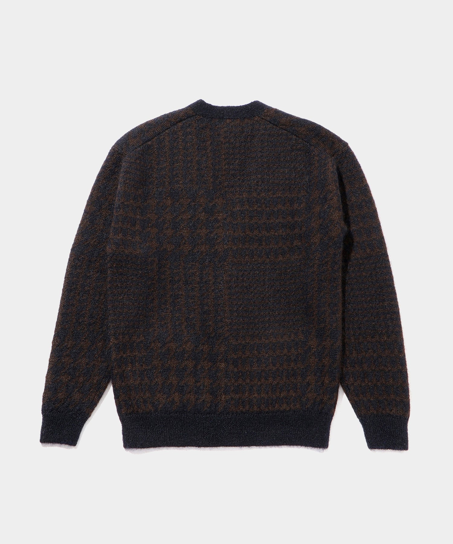 BATONER Check Mohair Cardigan