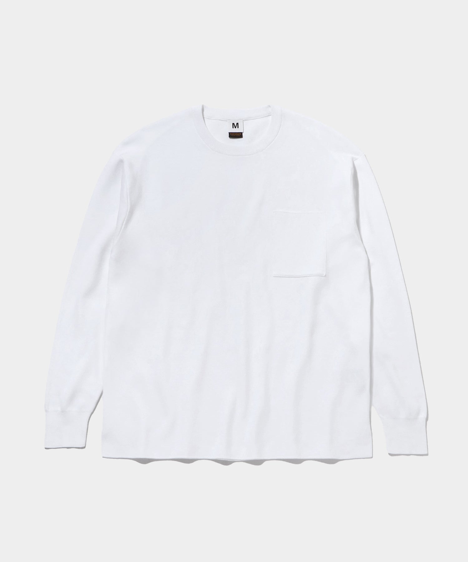 BATONER Cotton Knit Pocket L/S Tee