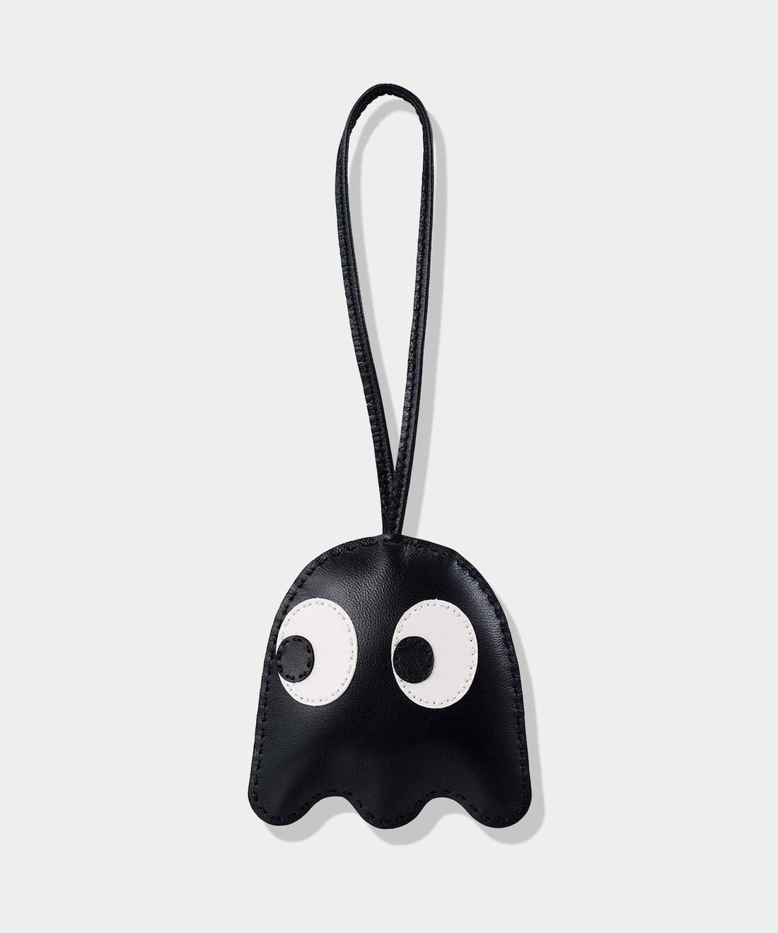 PAC-MAN GHOST FRGMT LEATHER BAG CHARM