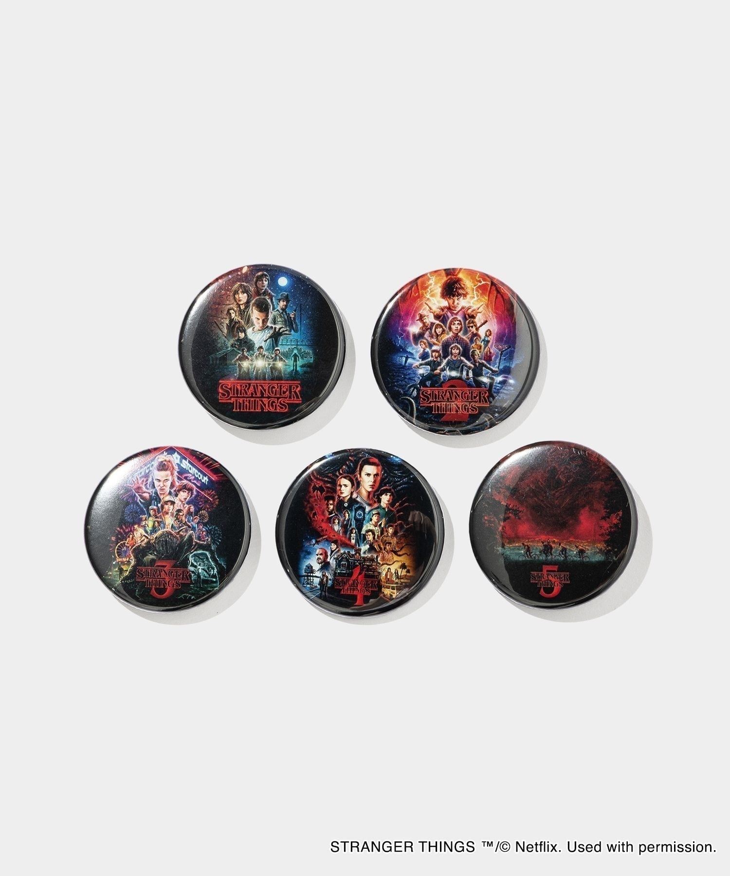 Stranger Things Can Badge 44mm