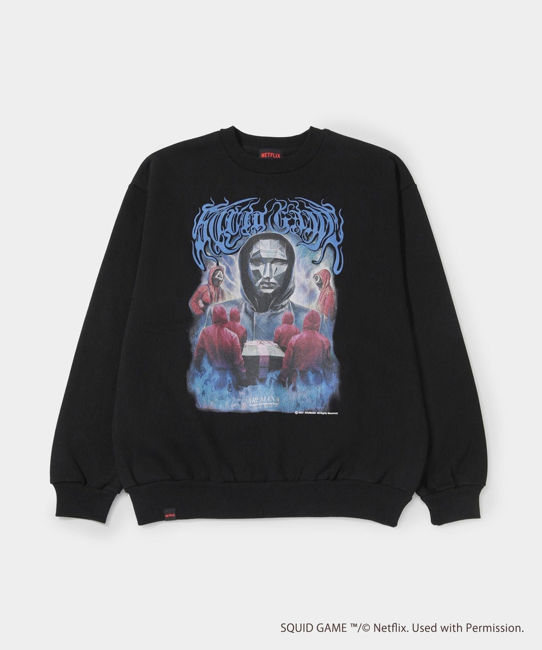「イカゲーム」Original Graphic Sweat Crew (フロントマン)