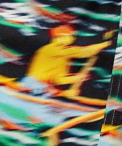 Blurred Rayon Half Pants (palm tree)
