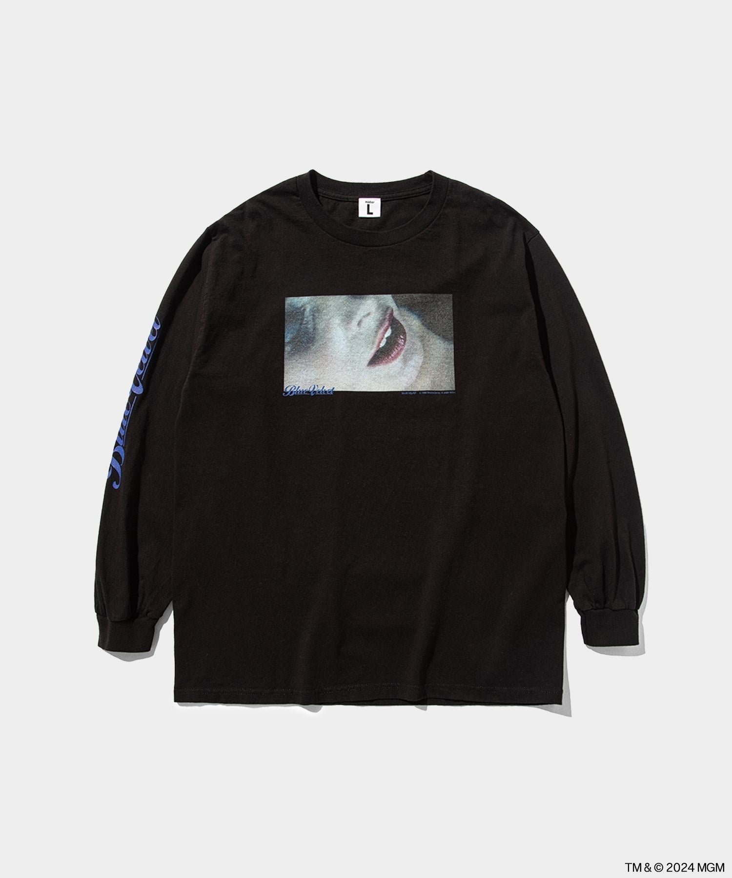 Blue Velvet weber  long-sleeve Tee- V.A. ONLINE STORE