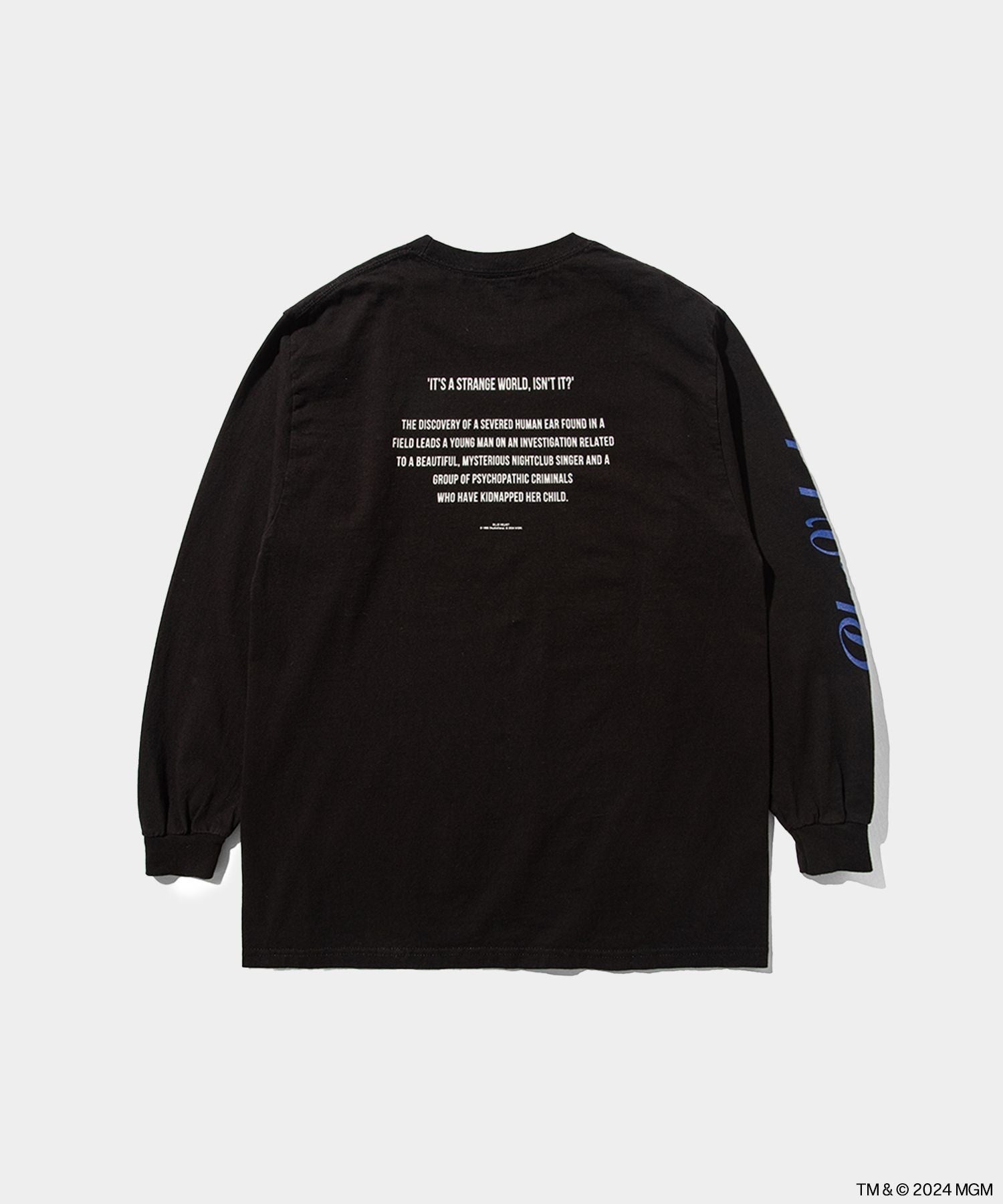 Blue Velvet weber  long-sleeve Tee- V.A. ONLINE STORE