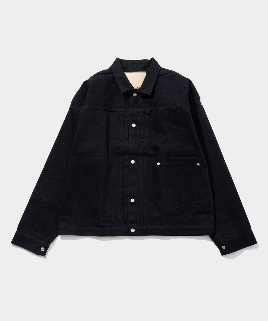 DENIM COPPER RIVETED BLOUSES, PLEATED FRONT 100