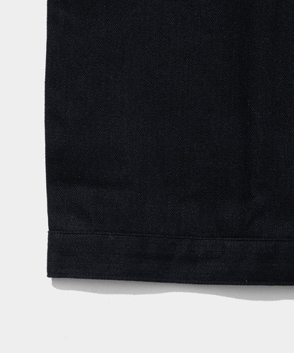 DENIM COPPER RIVETED BLOUSES, PLEATED FRONT 100 (SPRIT BACK)