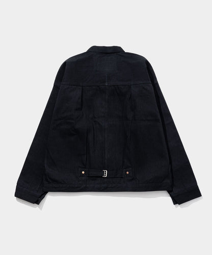 DENIM COPPER RIVETED BLOUSES, PLEATED FRONT 100 (SPRIT BACK)