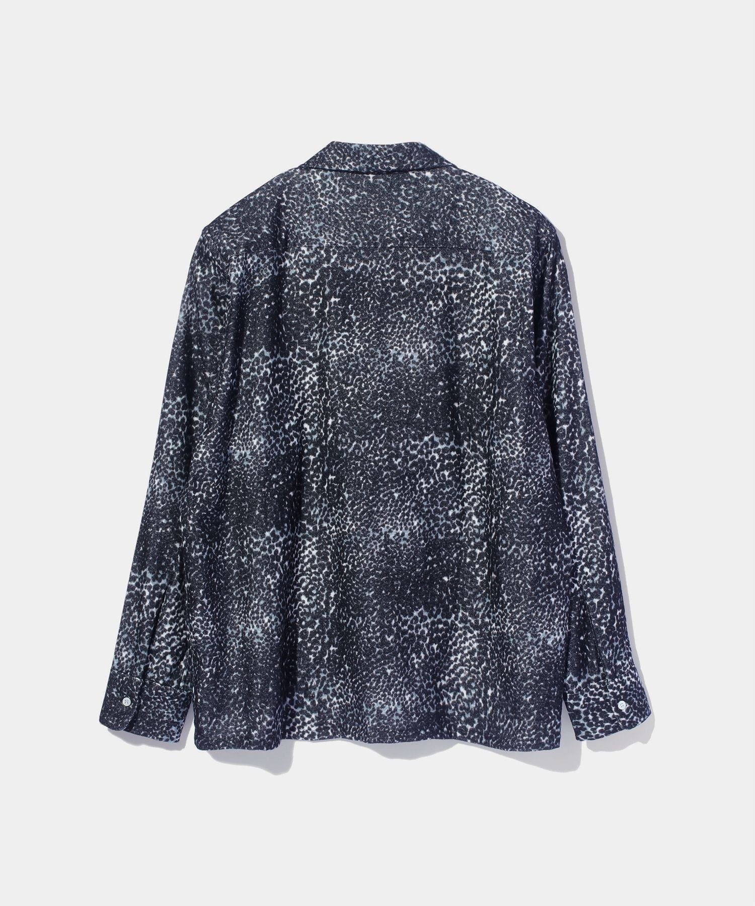 Leopard Flannel Open Collar Shirt