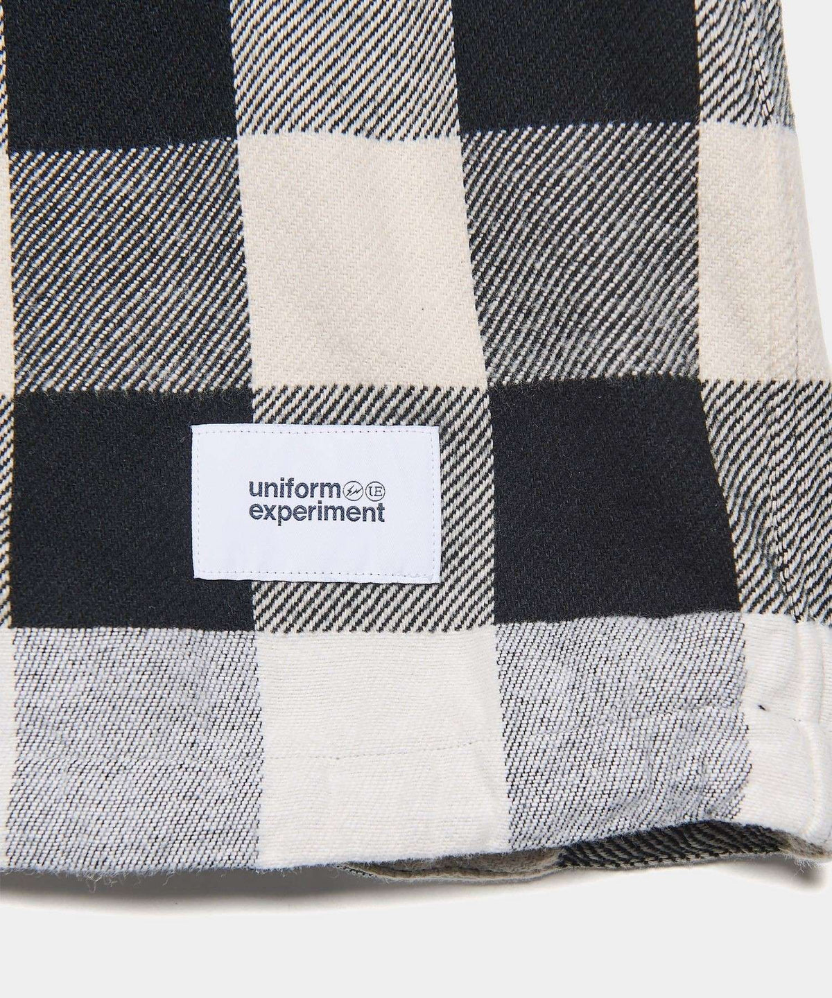 LINE FLANNEL CHECK DRAWCORD SHIRT