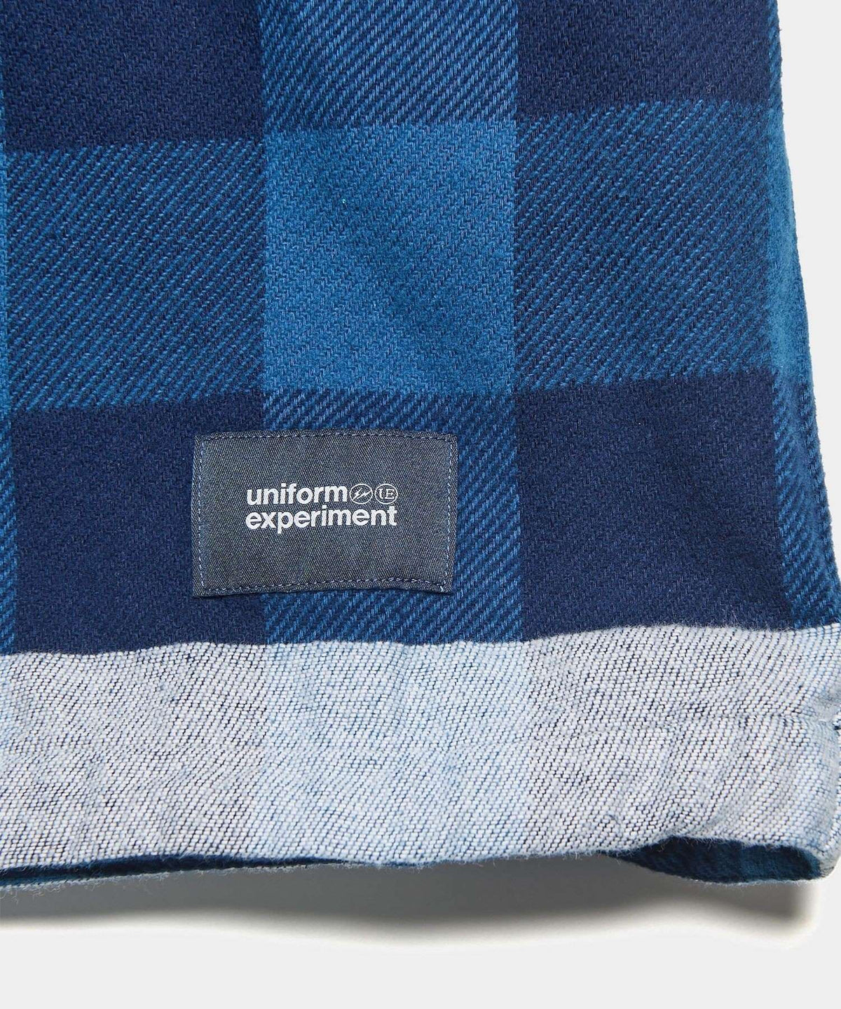 LINE FLANNEL CHECK DRAWCORD SHIRT