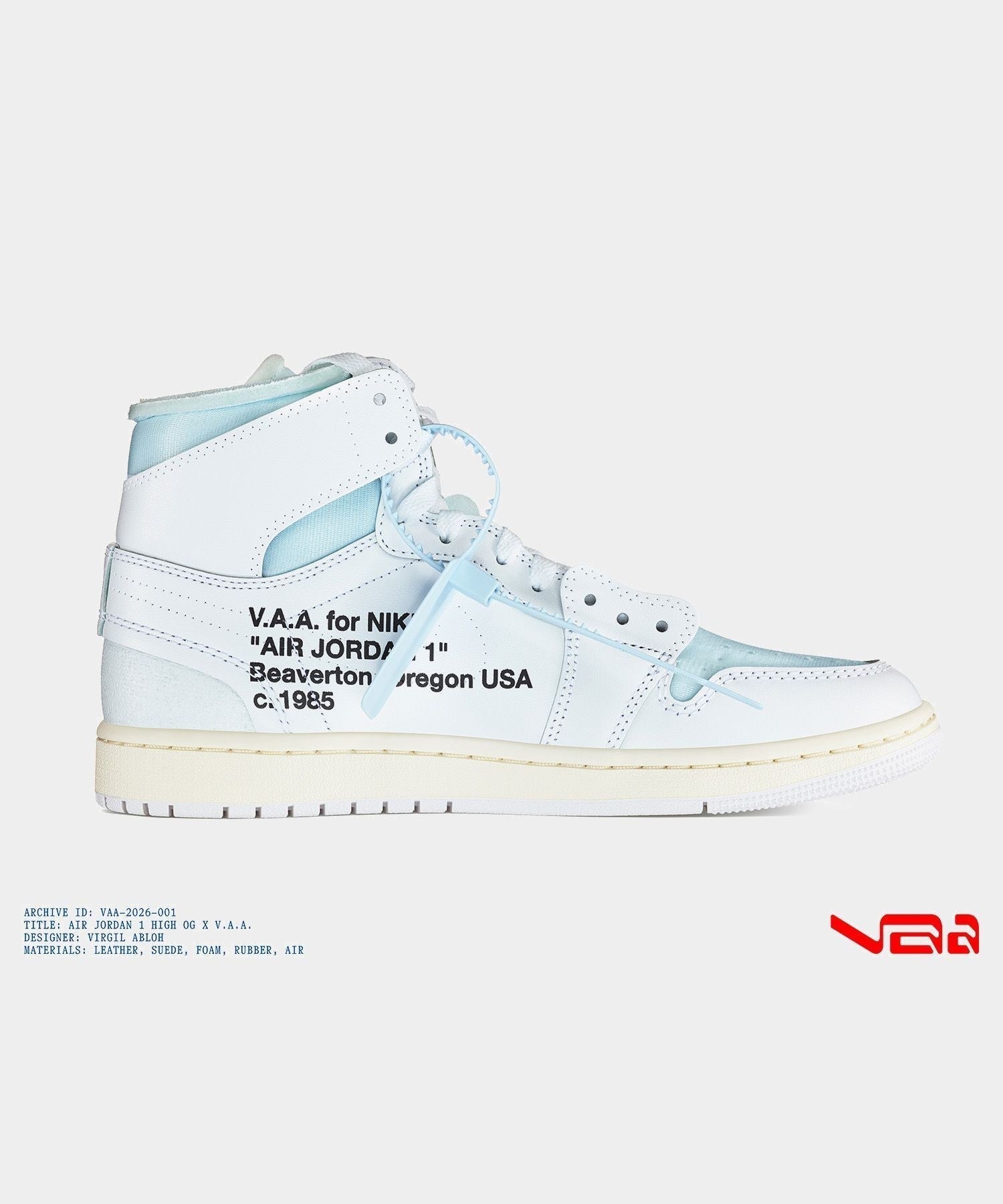靴 Nike Air Jordan 1 High OG x V.A.A. Jordan 1 Retro High OG x VAA Virgil Abloh Archive Alaska | Mens 12
