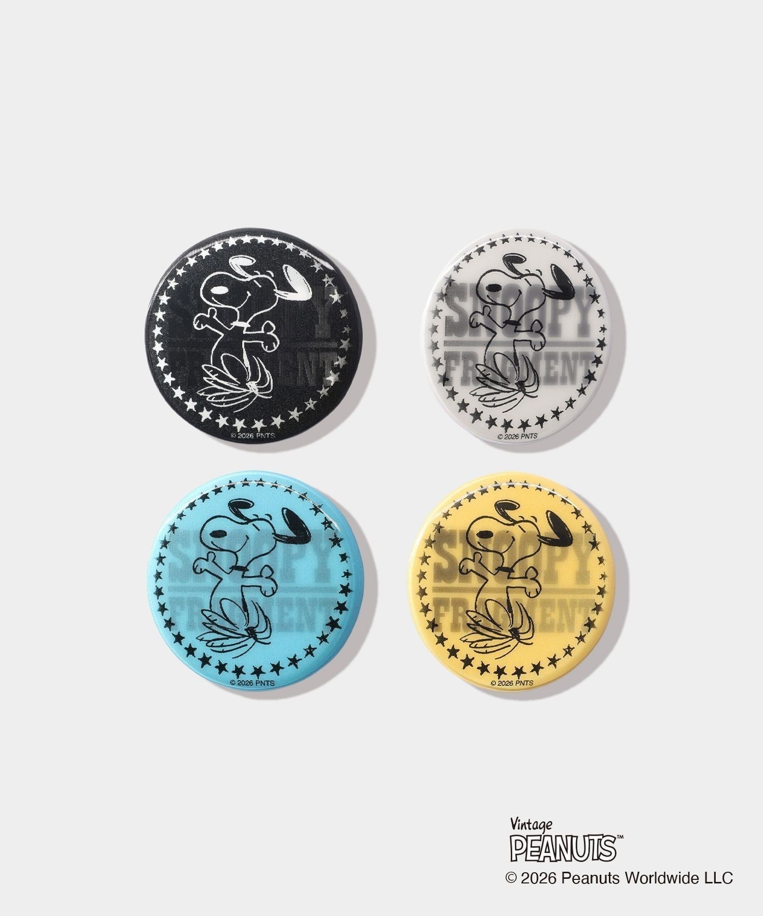 ODORIBA  SNOOPY FRAGMENT Button Set- V.A. ONLINE STORE