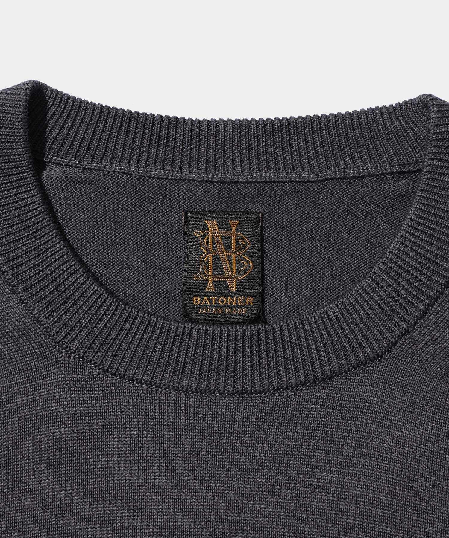 BATONER Caribbean Seaisland Cotton Crew Neck – V.A. TOKYO ONLINE STORE