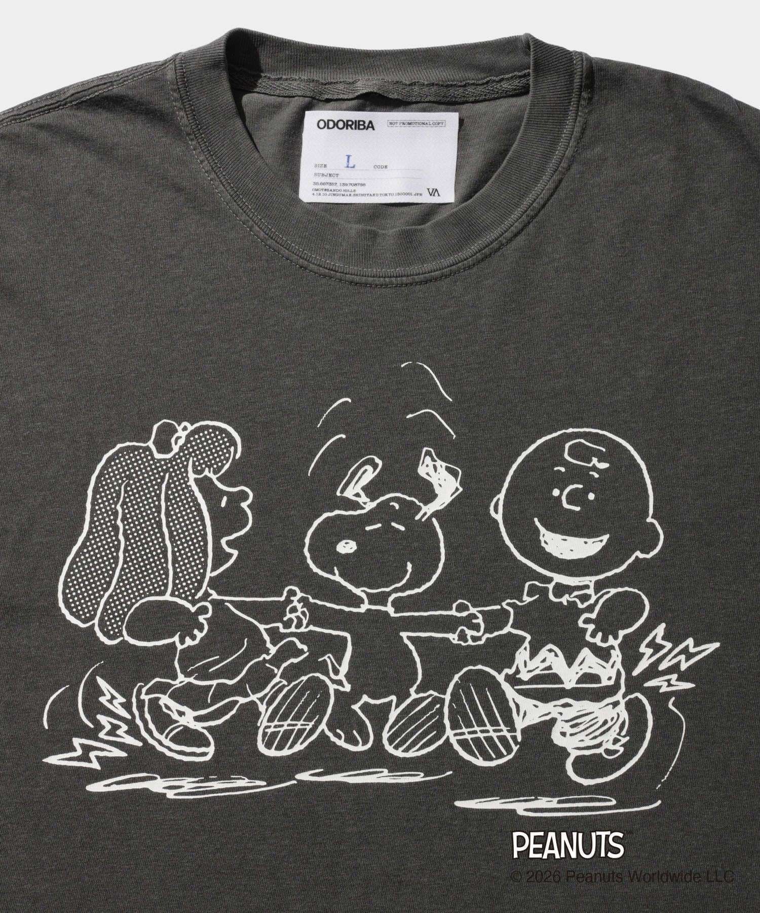 ODORIBA  PEANUTS Tee- V.A. ONLINE STORE