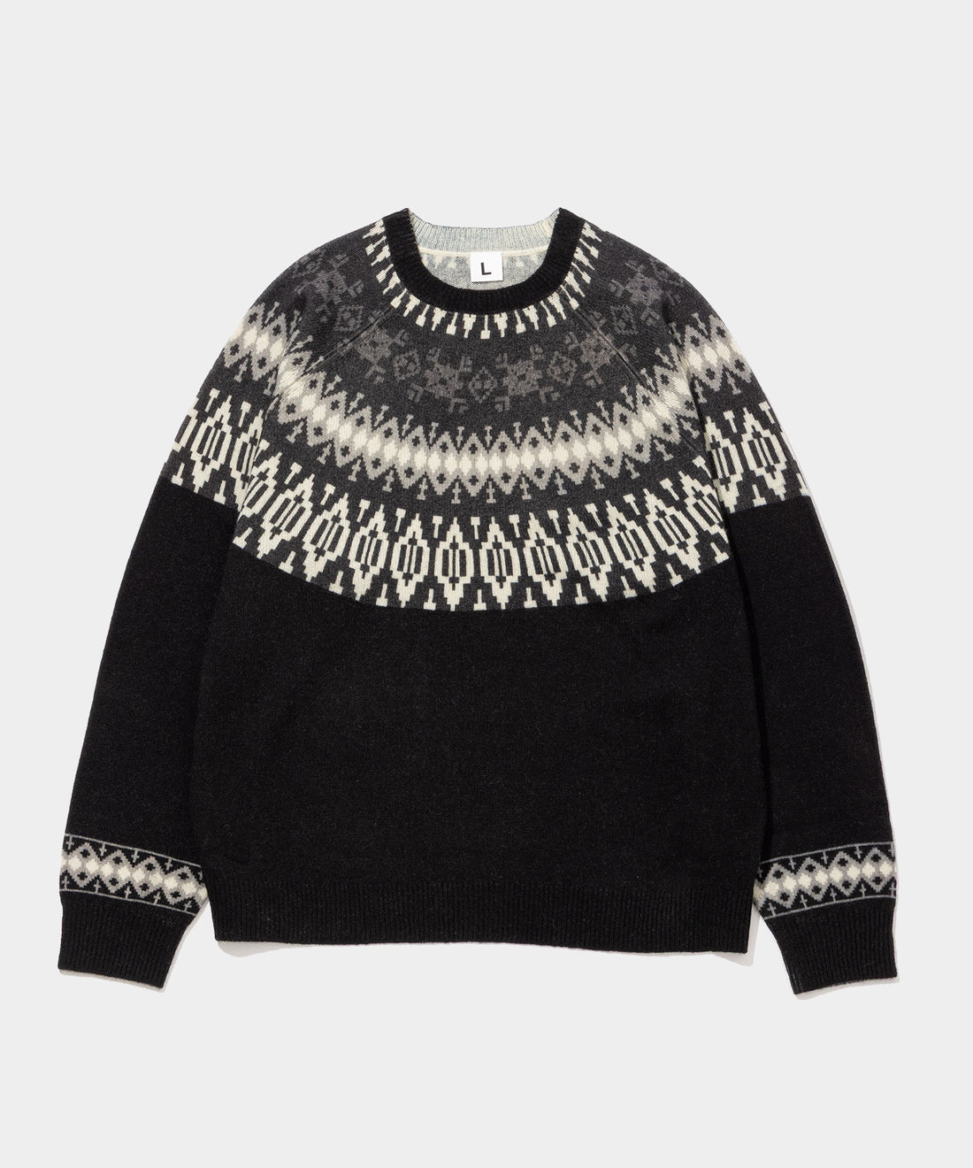 Print Ski Crew Sweater
