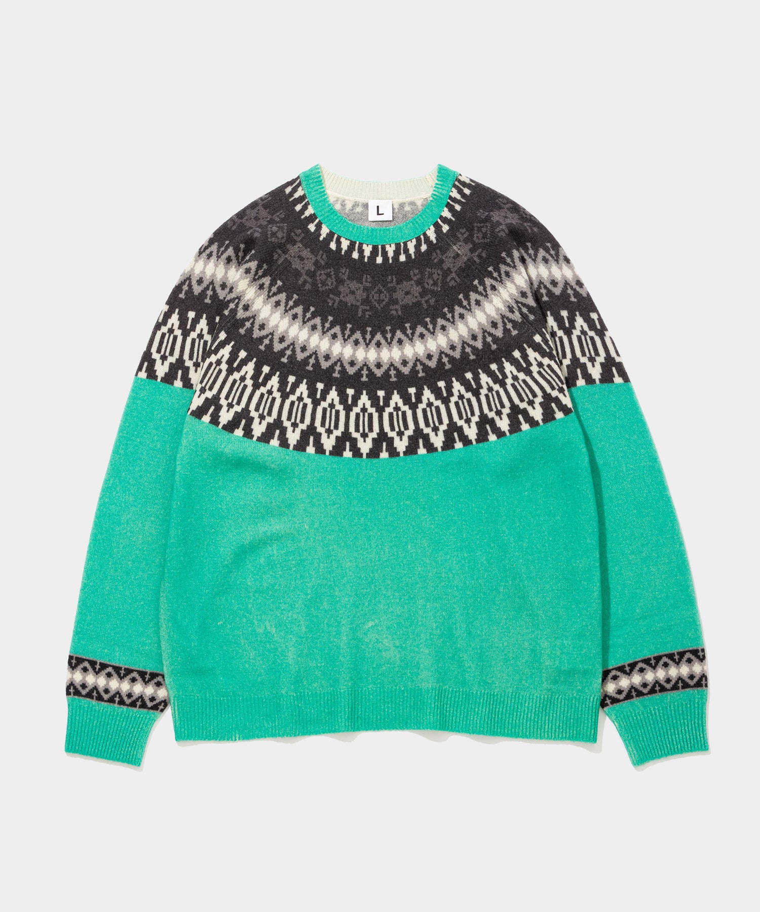 Print Ski Crew Sweater