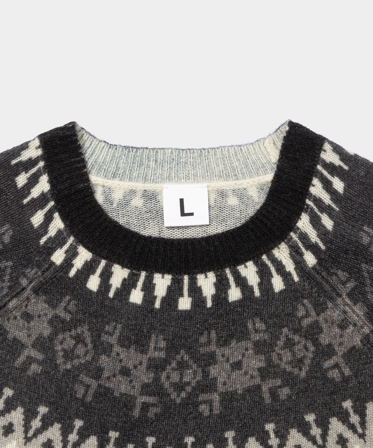 Print Ski Crew Sweater
