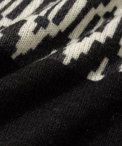 Print Ski Crew Sweater