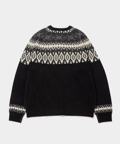 Print Ski Crew Sweater