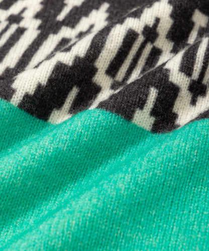 Print Ski Crew Sweater