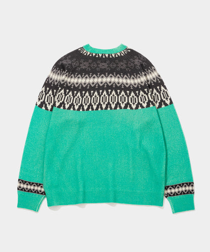 Print Ski Crew Sweater